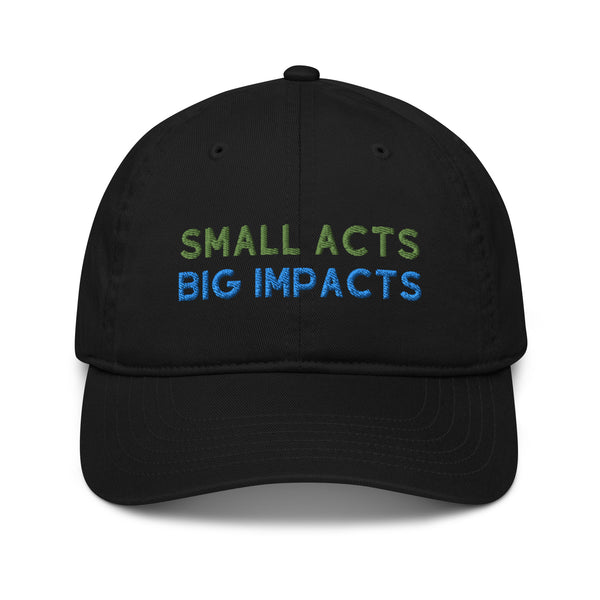 Small Acts Big Impacts Organic Baseball Hat